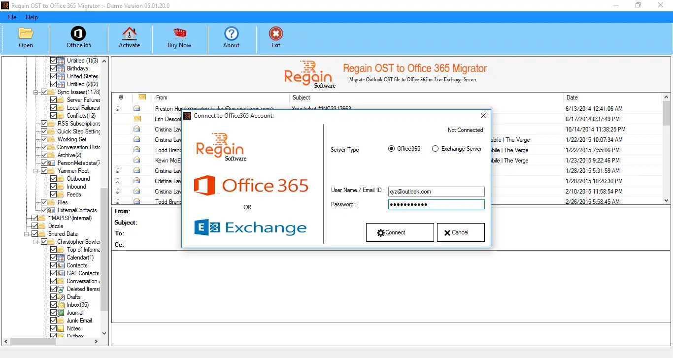 Migration d'OST vers Office 365