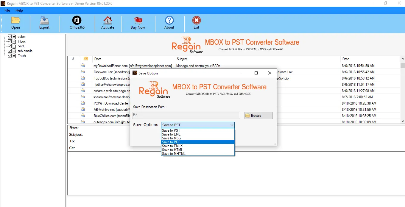 Gmail to PST Converter tool
