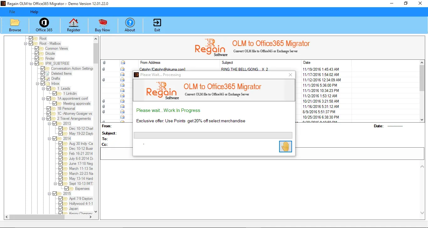 Convert OLM Data to Office 365 platform in just few clicks