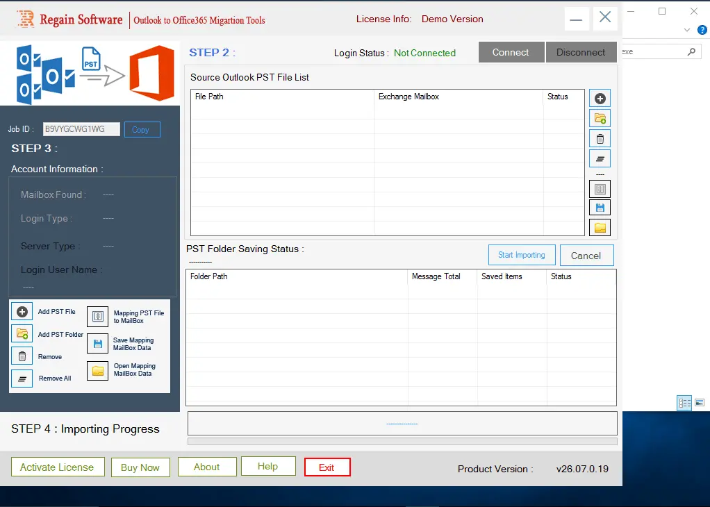 Import PST to Office 365 Software